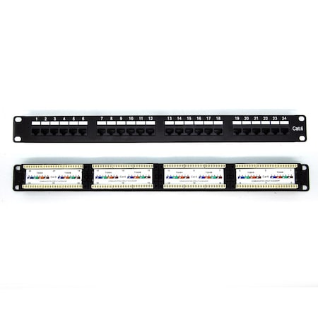 Bestlink Netware CAT6 110 Type Patch Panel 24-Port Rackmount 102192